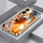Vivo Y51 Pro 5G Divine Hanuman Gold Electroplated Glass Phone Back Case