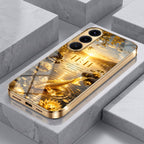 Samsung Galaxy A56 5G 11:11 Manifestation Gold Electroplated Glass Phone Back Case