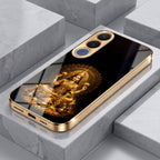 Vivo V70 FE 5G Golden Maa Lakshmi Gold Electroplated Glass Phone Back Case