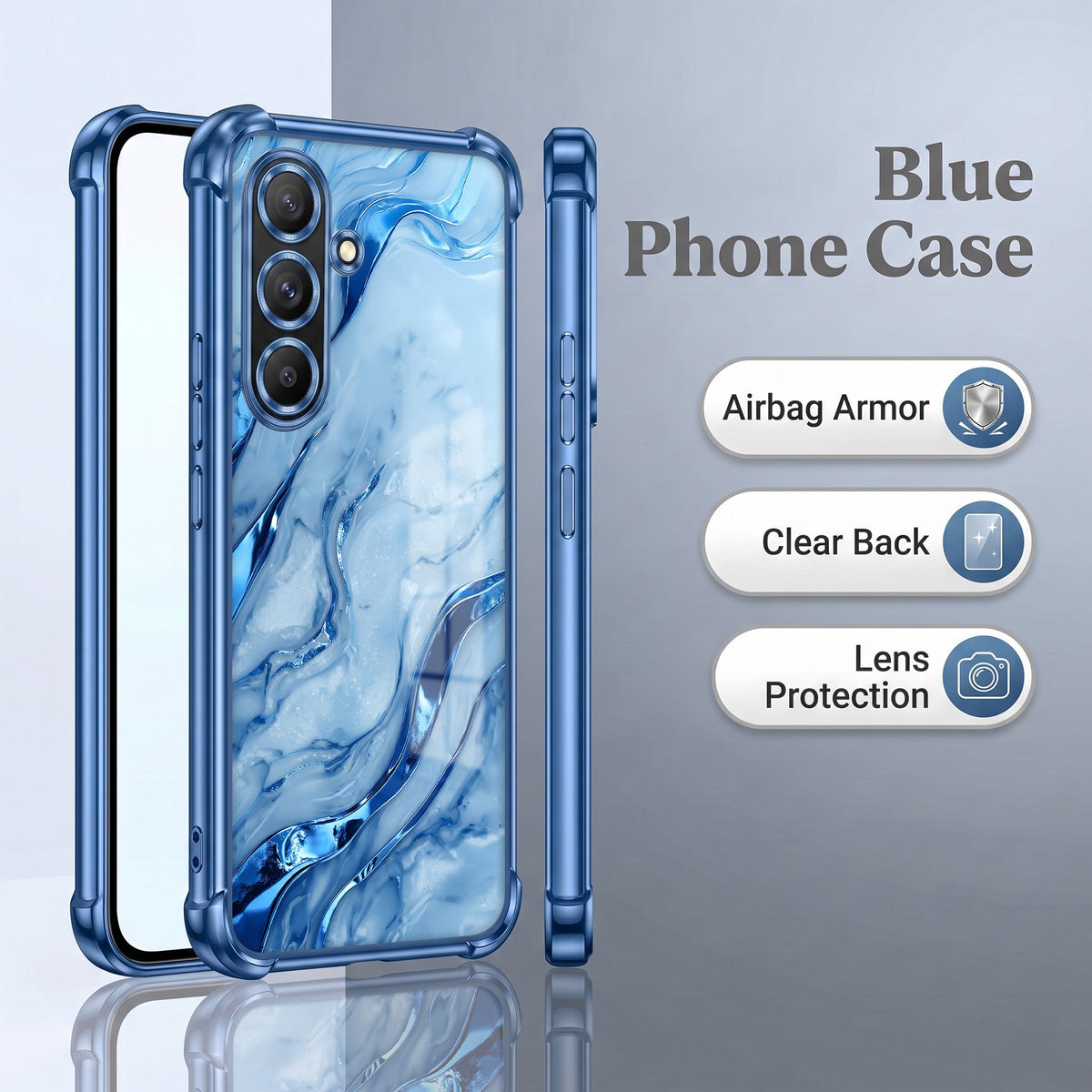 Samsung Galaxy A56 5G Marvel Texture  Airbags Printed Back Case