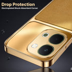 Vivo Y51 Pro 5G Royal Touch Apple Gold Electroplated Glass Phone Back Case