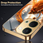 Vivo Y51 Pro 5G Divine Hanuman Gold Electroplated Glass Phone Back Case