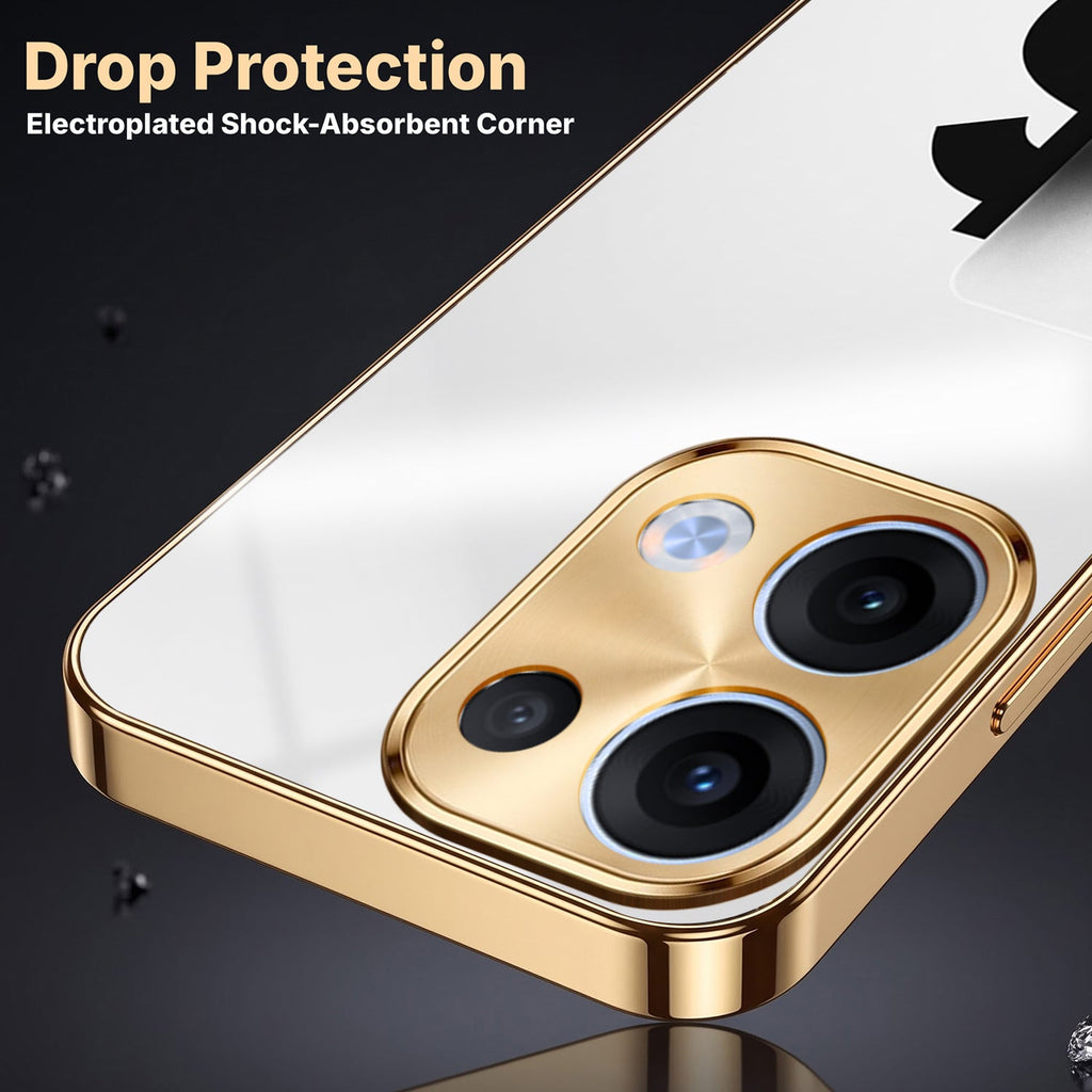 Oppo Reno 13 5G Luxury XAU/USD Gold Electroplated Glass Case