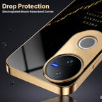 Vivo V50 5G Focus Electroplated Gold Glass Case