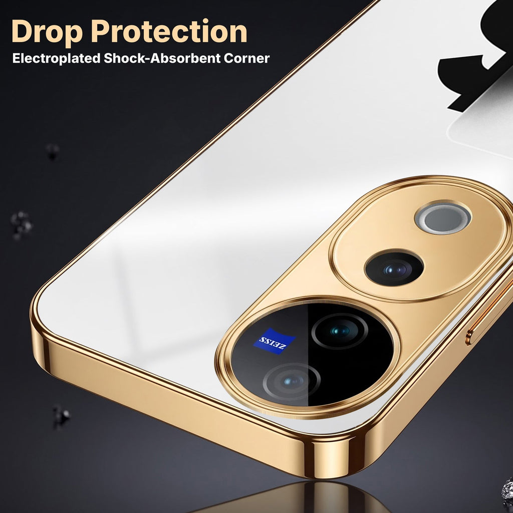 Vivo V40 Pro 5G Luxury XAU/USD Gold Electroplated Glass Case