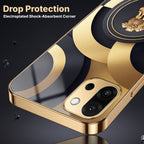 OnePlus 13s 5G Royal Emblem Gold Electroplated Glass Phone Back Case