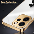 Oppo Reno 15 Mini 5G Luxury XAU/USD Gold Electroplated Glass Case