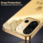 OnePlus 13s 5G Rolex Crown Gold Electroplated Glass Phone Back Case