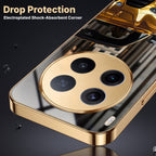 Vivo X300 Pro 5G Golden BMW Gold Electroplated Glass Phone Back Case