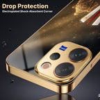 Vivo V70 5G Royal Heritage Edition Gold Electroplated Glass Phone Back Case