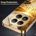 Redmi Note 15 Pro+ 5G 11:11 Manifestation Gold Electroplated Glass Phone Back Case