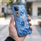 Vivo V40 Pro 5G Butterfly Blue Airbags Printed Back Case