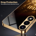 OnePlus Nord 5 5G God’s Plan Evil Eye Gold Electroplated Glass Phone Back Case