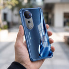 Vivo V40 Pro 5G Premium Infinity Energy Blue Airbags Printed Back Case