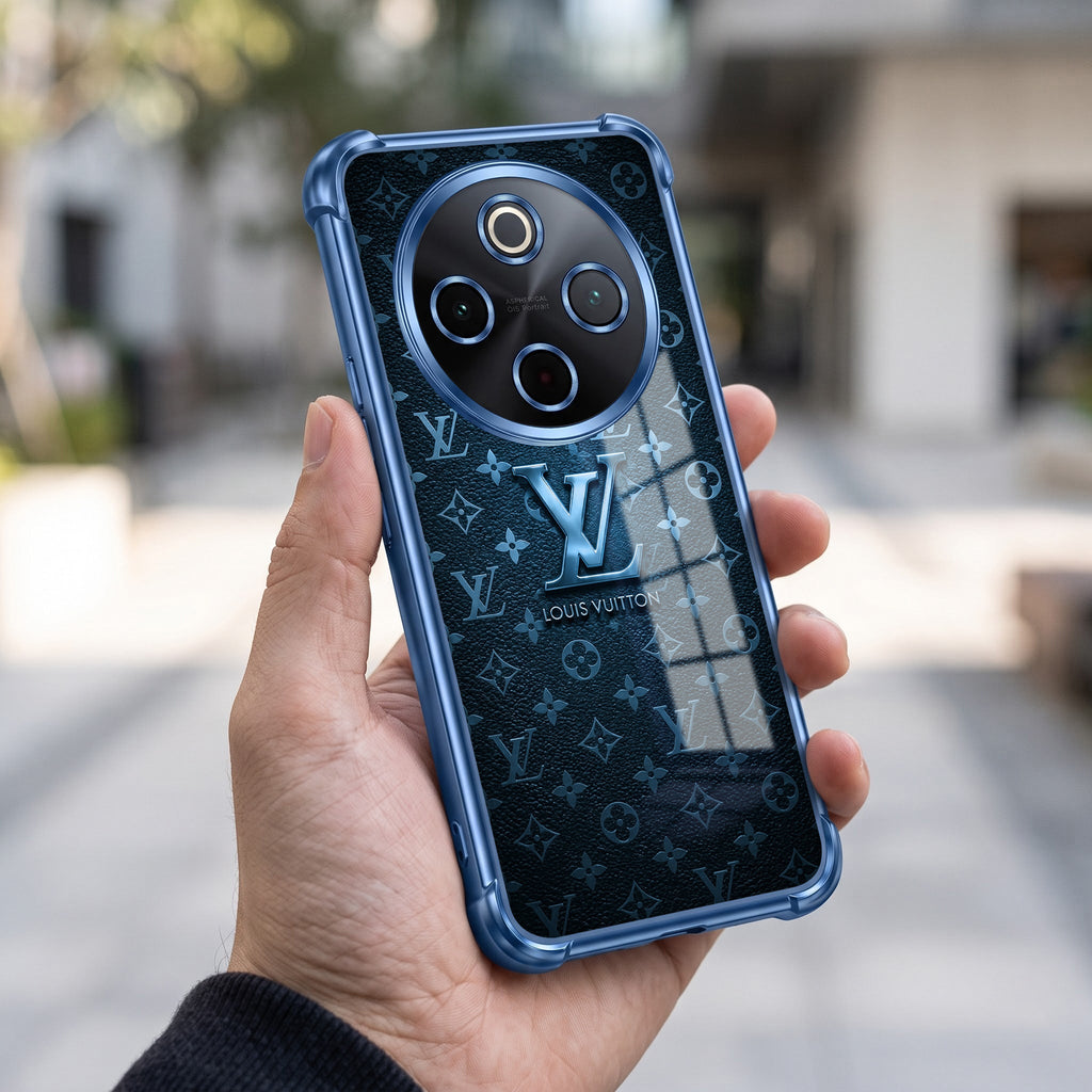 Vivo T4 5G LV Monogram Blue Airbags Printed Back Case
