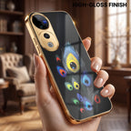 Vivo V40 Pro 5G Multi-Feather Peacock Gold Electroplated Glass Phone Back Case