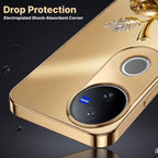 Vivo T4R 5G Golden Apple Gold Electroplated Glass Phone Back Case