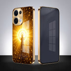 Oppo Reno 13 5G Lakshmi Sacred Gold Electroplated Glass Phone Back Case