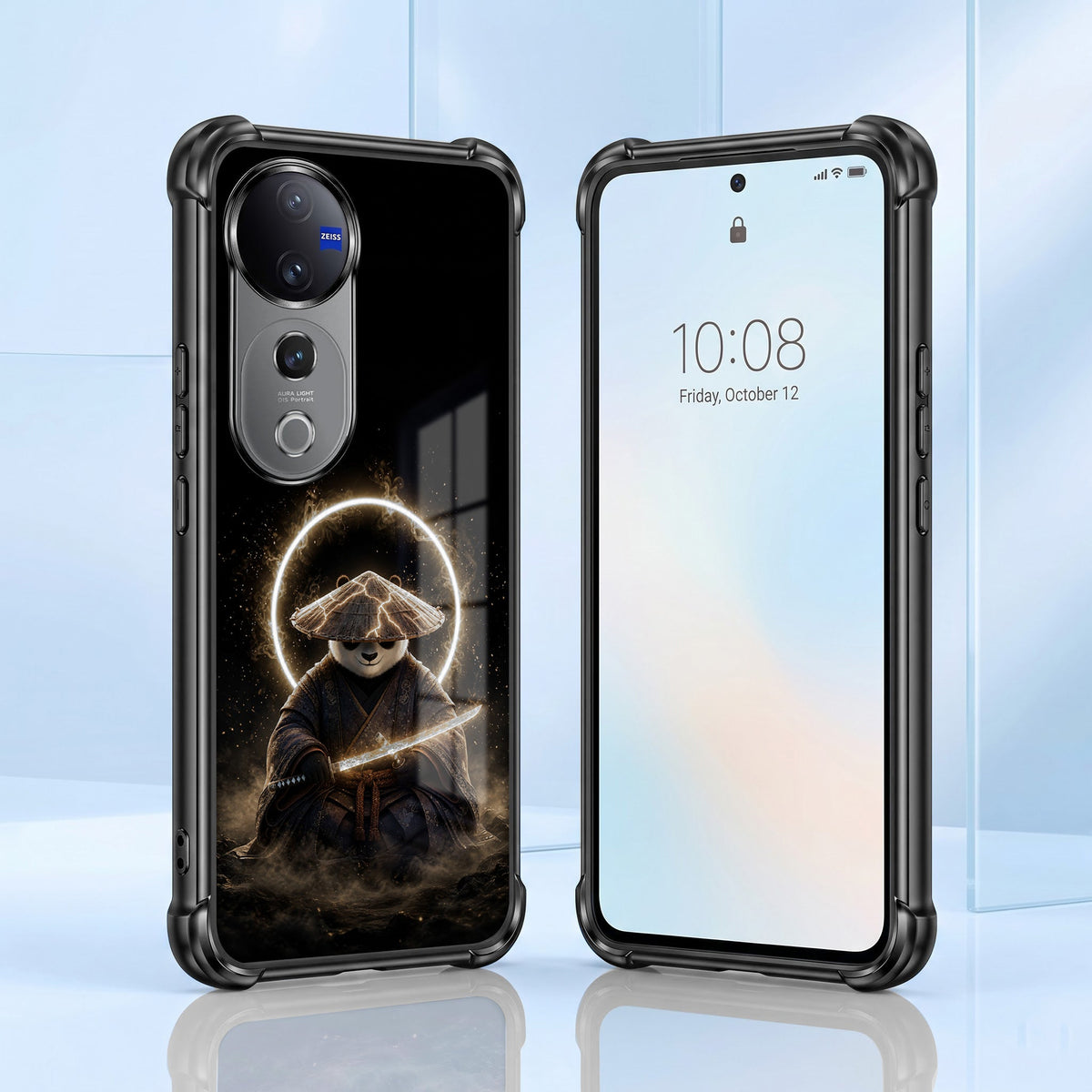 Vivo V40 Pro 5G Warrior Panda Black Airbags Printed Back Case