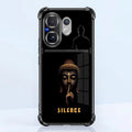 Vivo V60 5G Silent Buddha Dual-Tone Transparent Black Airbags Case