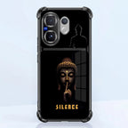 Vivo V60 5G Silent Buddha Dual-Tone Transparent Black Airbags Case
