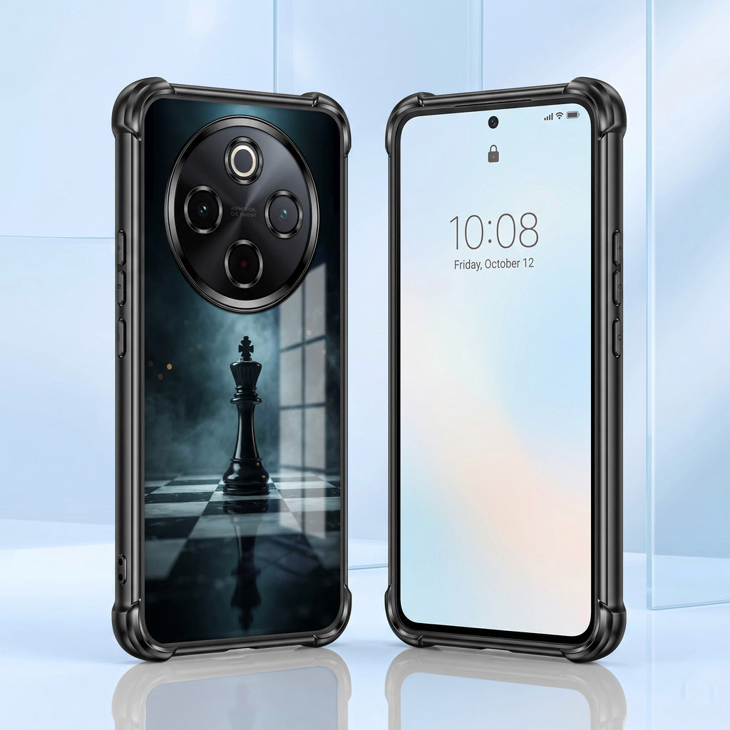 Vivo T4 5G Checkmate Black Airbags Printed Back Case