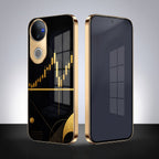 Vivo V50 5G Trading Candles Gold Electroplated Glass Case