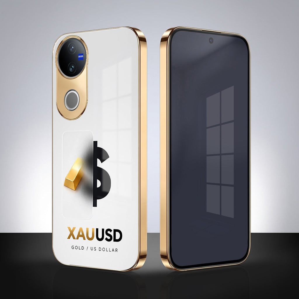 Vivo V50 5G Luxury XAU/USD Gold Electroplated Glass Case