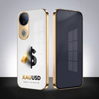 Vivo V50 5G Luxury XAU/USD Gold Electroplated Glass Case