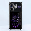 Vivo V60 5G Wakanda Forever Dual-Tone Transparent Black Airbags Case