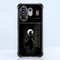 Vivo V60 5G Vasudev Spiritual Shadow Dual-Tone Transparent Black Airbags Case