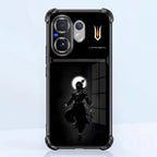 Vivo V60 5G Vasudev Spiritual Shadow Dual-Tone Transparent Black Airbags Case