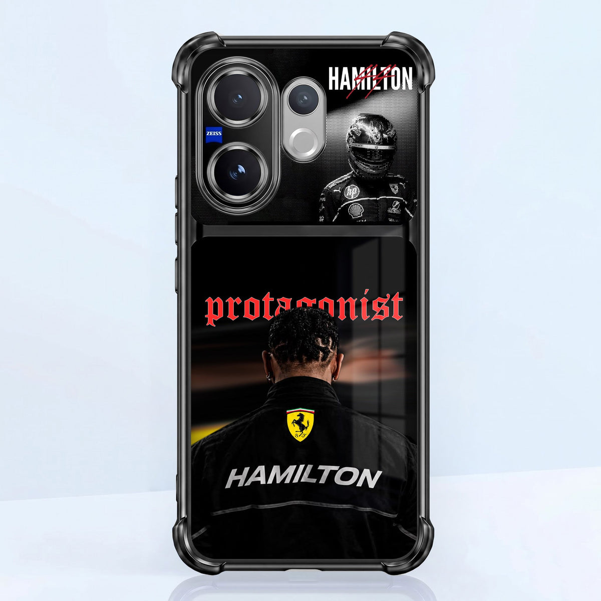 Vivo V60 5G Hamilton Dual-Tone Transparent Black Airbags Case