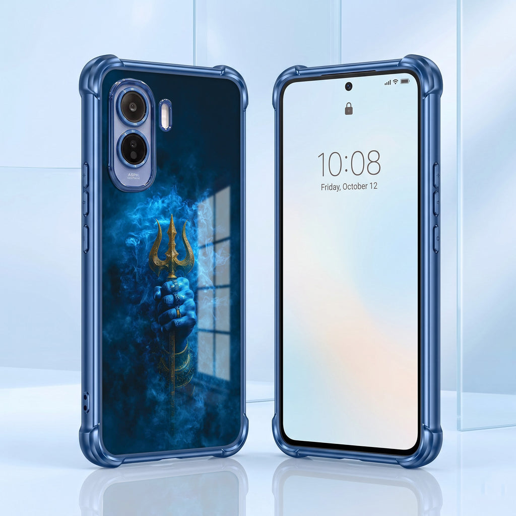 Vivo T5 Pro 5G Premium Shiv Trishul Blue Airbags Printed Back Case