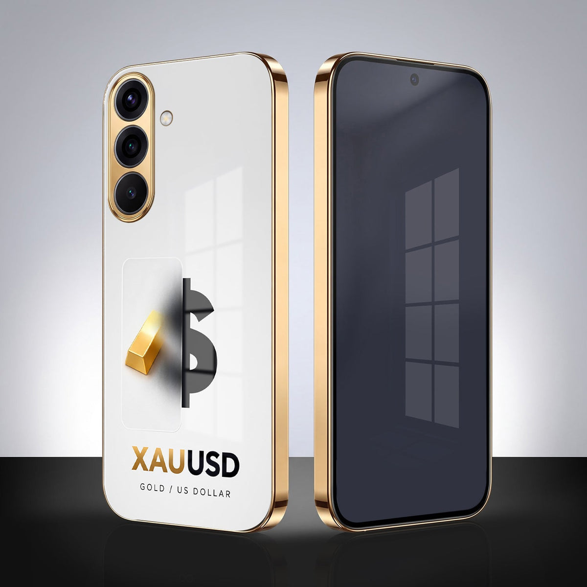 Samsung Galaxy A56 5G Luxury XAU/USD Gold Electroplated Glass Phone Back Case