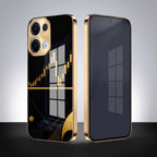 Oppo Reno 13 5G Trading Candles Gold Electroplated Glass Case