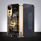 Vivo V40 Pro 5G Golden BMW Gold Electroplated Glass Phone Back Case