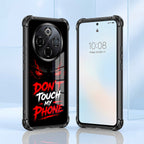 Vivo T4 5G Don't Touch My Phone Black Airbags Printed Back Case