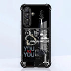 Samsung Galaxy A36 5G Discipline Over Dual-Tone Transparent Black Airbags Case