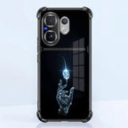 Vivo V60 5G Cosmic Energy Dual-Tone Transparent Black Airbags Case