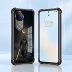 Vivo V50 5G Samurai Warrior Black Airbags Printed Back Case