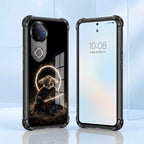 Vivo V50 5G Warrior Panda Black Airbags Printed Back Case