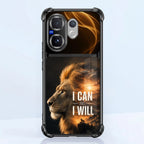 Vivo V60 5G Rise of the King Dual-Tone Transparent Black Airbags Case