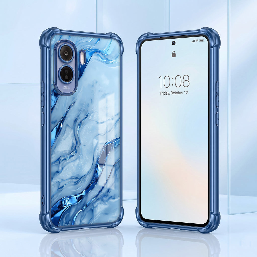 Vivo T5 Pro 5G Marvel Texture  Blue Airbags Printed Back Case