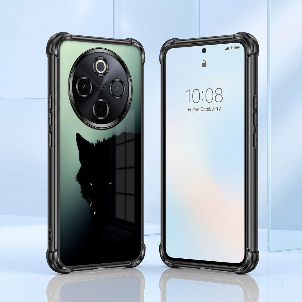 Vivo T4 5G Shadow Prowler Black Airbags Printed Back Case