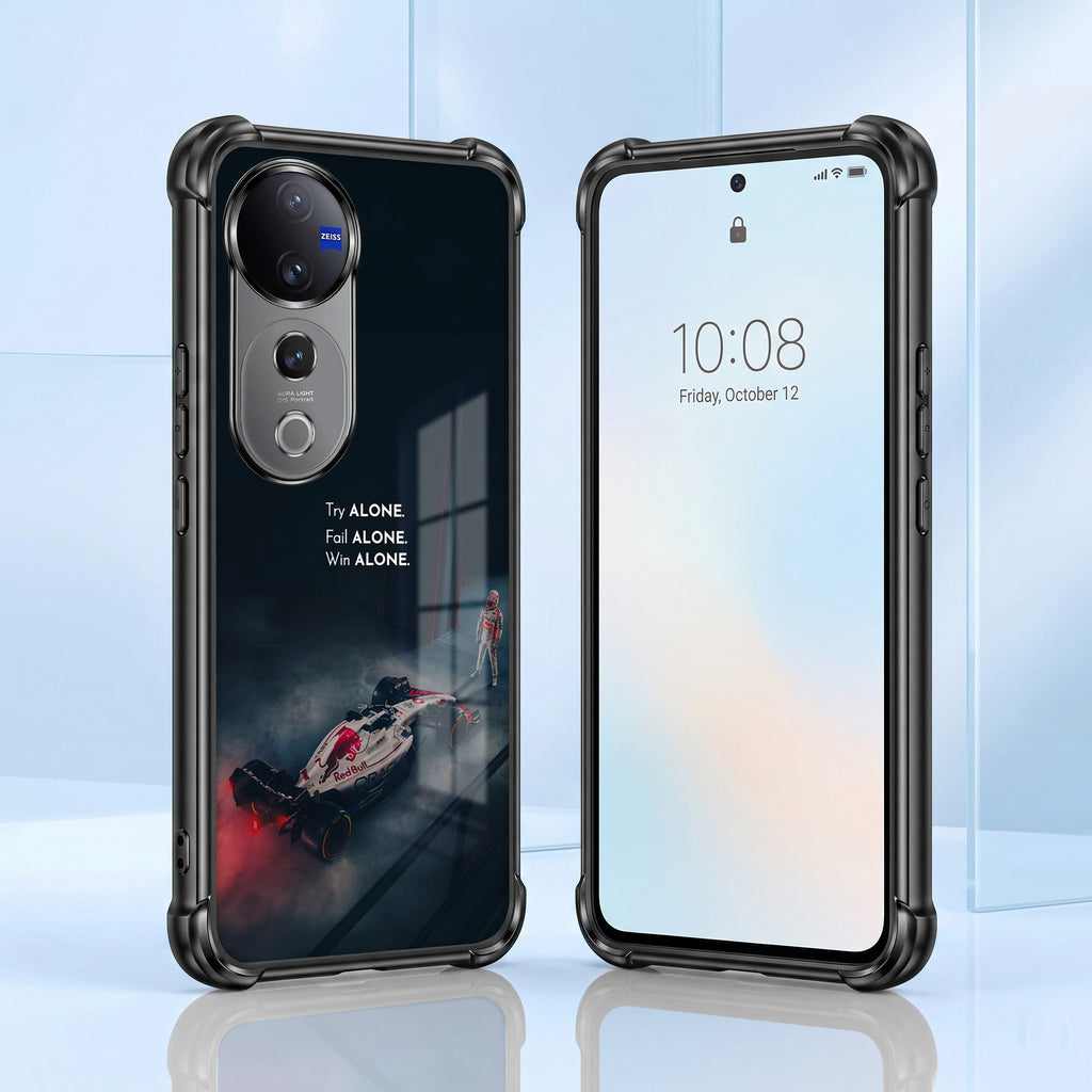 Vivo V40 Pro 5G F1 Alone Black Airbags Printed Back Case