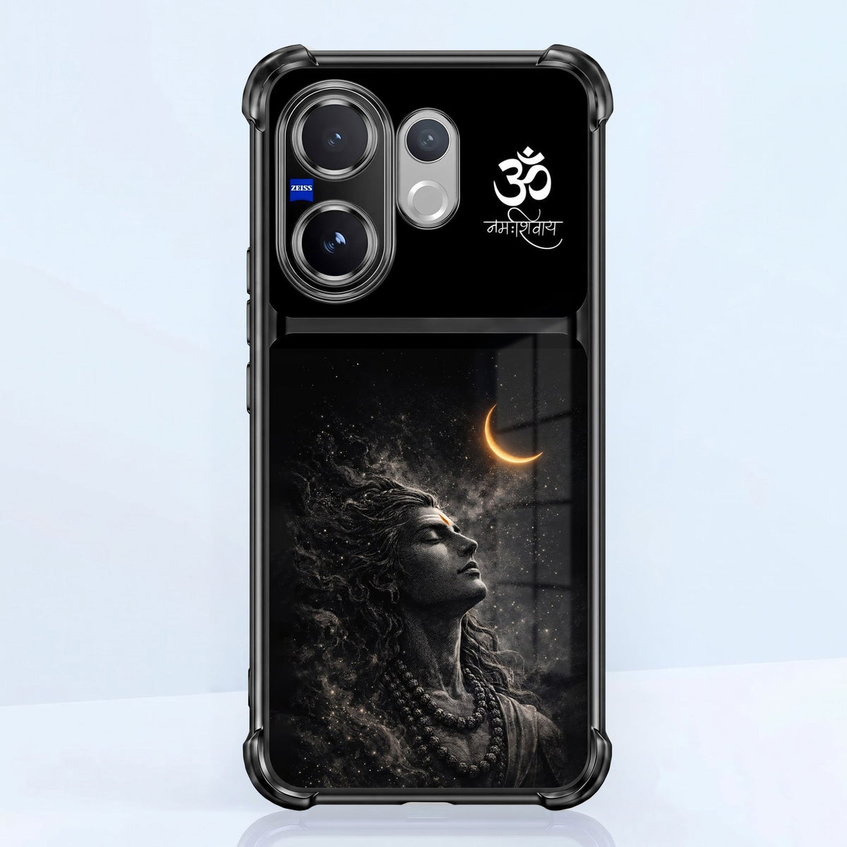 Vivo V60 5G Eternal Shiva Dual-Tone Transparent Black Airbags Case