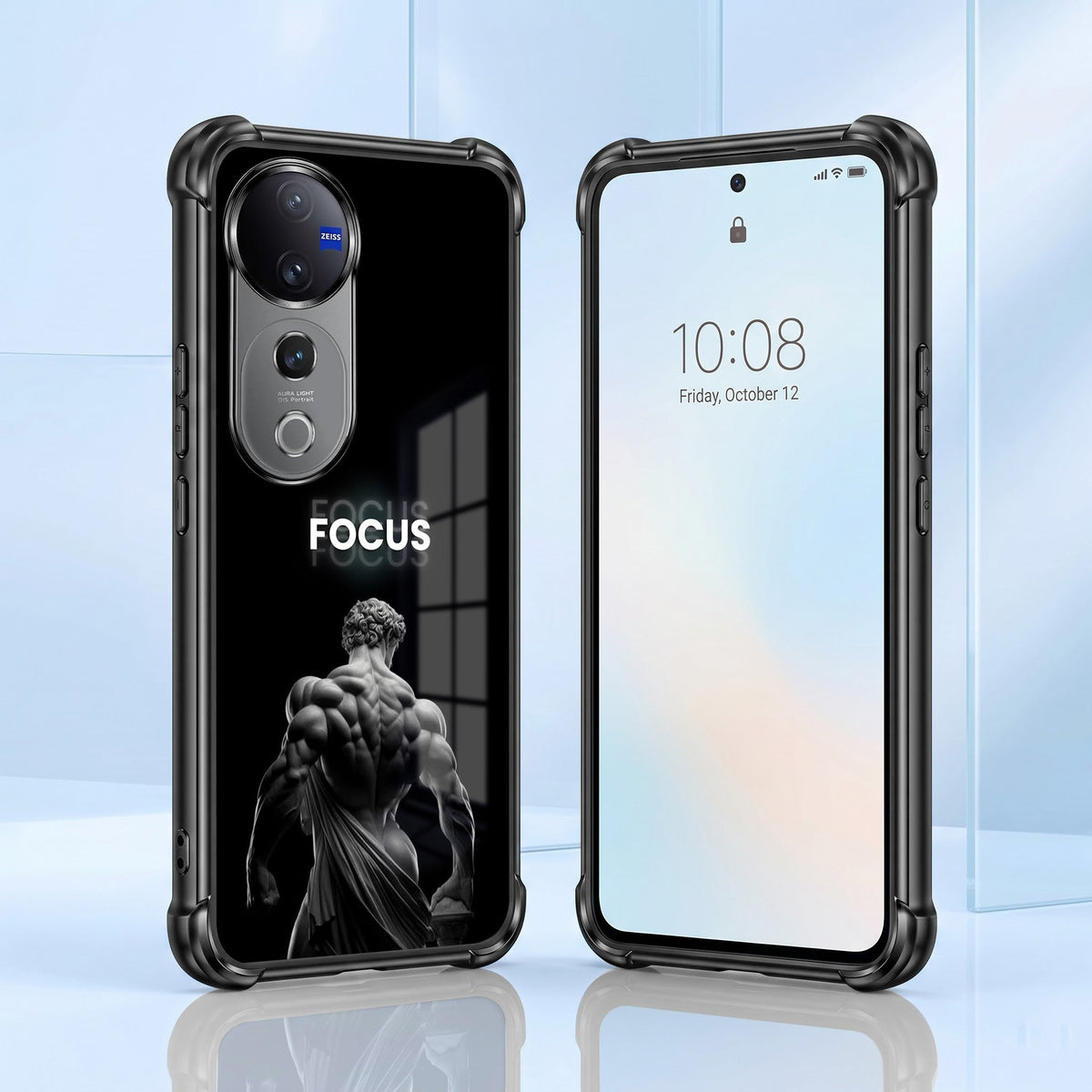 Vivo V40 Pro 5G Focus Black Airbags Printed Back Case