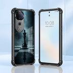 Vivo V40 Pro 5G Checkmate Black Airbags Printed Back Case