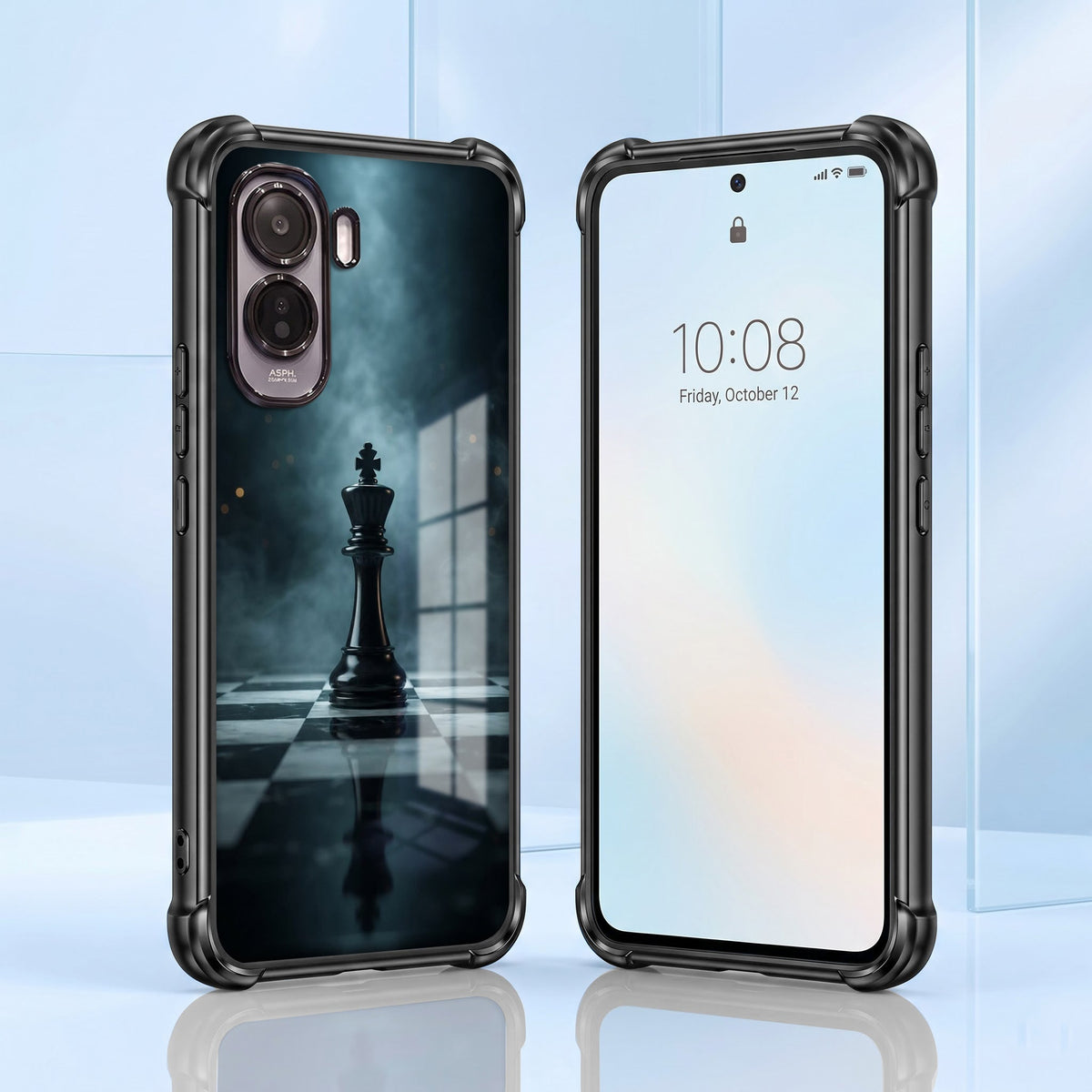 Vivo T5 Pro 5G Checkmate Black Airbags Printed Back Case